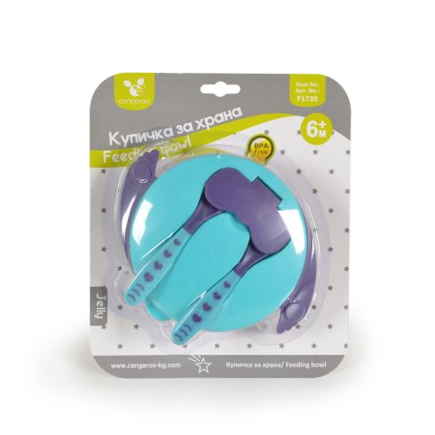 Cangaroo JELLY tál készlet villával és kanállal 300ml