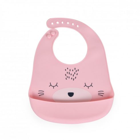 Cangaroo Oscar szilikon előke zsebbel - rózsaszín 