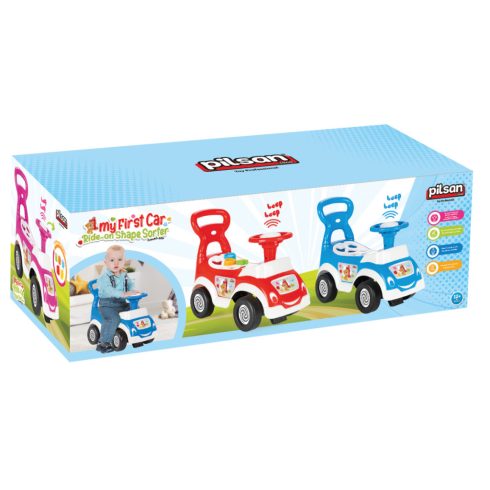 Pilsan ráülős bébitaxi formabedobóval rózsaszín 12 hó+ 