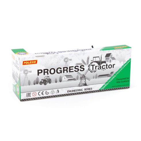 Polesie Toys Traktor Progress utánfutóval - Zöld
