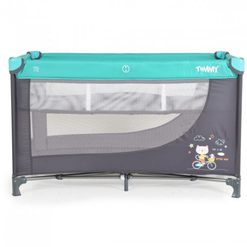 Moni Tommy 2 szintes utazóágy - türkiz 