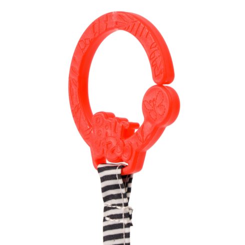 Bali Bazoo plüss csörgő babakocsira fekete/fehér kutya