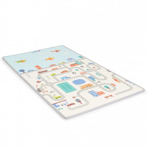 Moni Toys kétoldalas játszószőnyeg 180x100 cm - kék