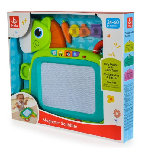 Hola mágneses rajzoló tábla zenél, világít 24 hó+ 