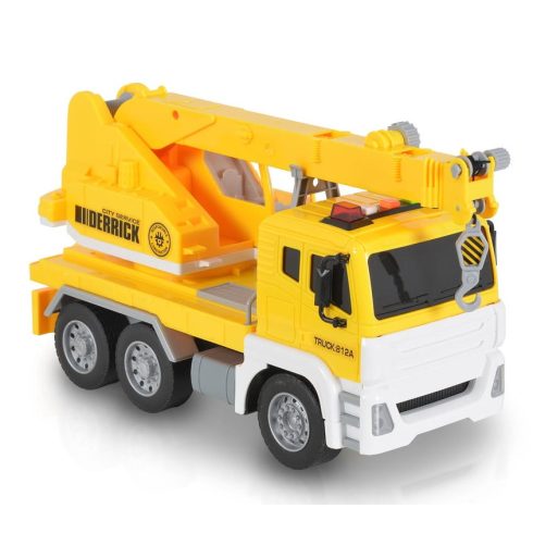 Moni Toys autó daruval - sárga