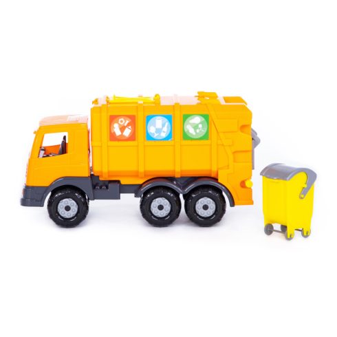 Polesie Toys kukásautó kukával - sárga 