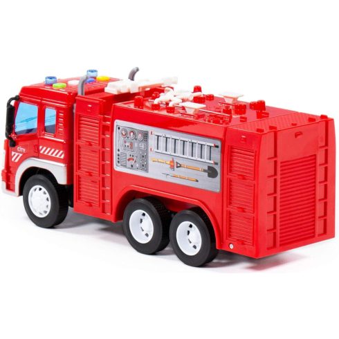 Polesie City tűzoltó autó - piros