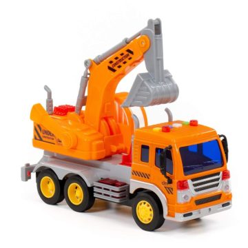 Polesie Toys City Kotrógép teherautó - Sárga 