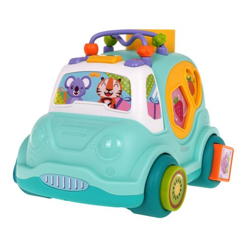 Hola Interaktív kisautó formabedobóval 18 hó+ 