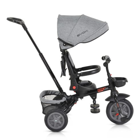 Byox Explore tricikli összecsukható (forgatható üléssel) - Szürke
