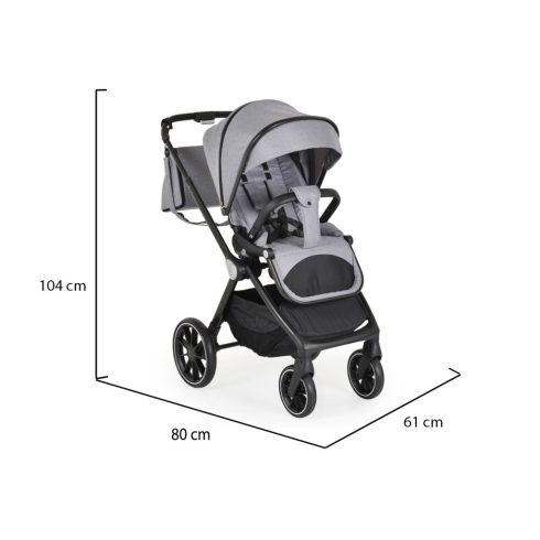 Cangaroo Christiano 3:1 multifunkciós babakocsi 22kg-ig - Szürke