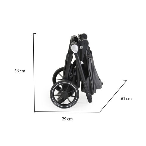 Cangaroo Christiano 3:1 multifunkciós babakocsi 22kg-ig - Sötét Szürke