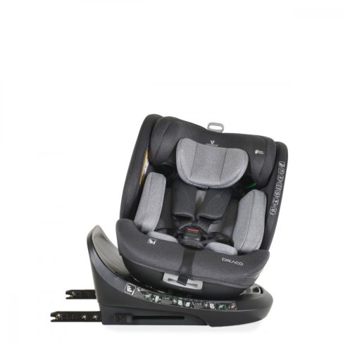 Cangaroo Draco i-Size Isofix gyermekülés (40-150 cm) - Szürke