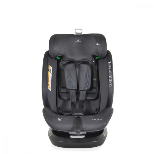Cangaroo Draco i-Size Isofix gyermekülés (40-150 cm) - Szürke