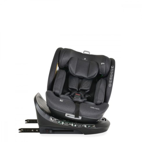 Cangaroo Draco i-Size Isofix gyermekülés (40-150 cm) - Fekete
