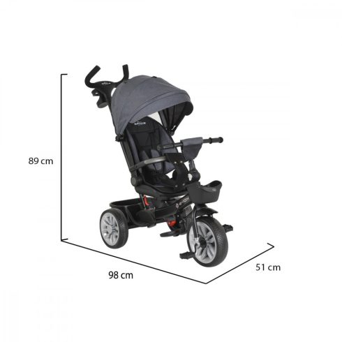 Byox Space tricikli (forgatható üléssel) - Szürke