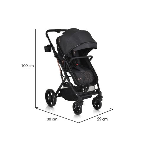 Moni Rafaello 3:1 multifunkciós babakocsi - Fekete