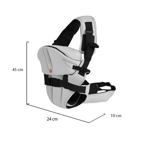 Cangaroo CARRY GO  hordozó/kenguru 3,6-13 kg - V.Szürke 
