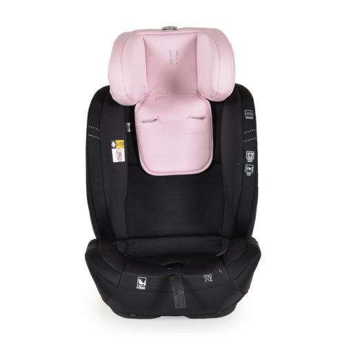 Moni Start i-Size biztonsági autósülés 76-150cm ajándék takaróval - fekete/rózsaszín