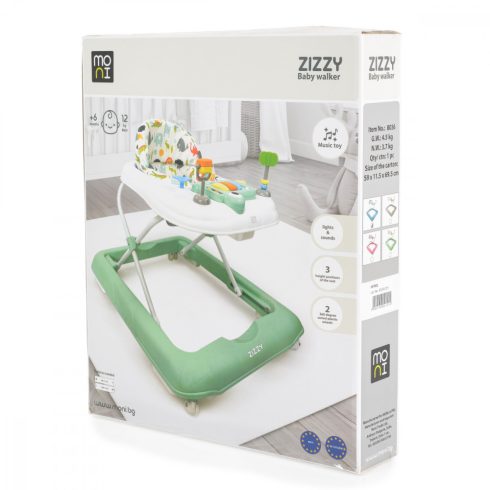 Moni ZIZZY bébikomp zenélős,3 pozícióban állítható magasság - kék