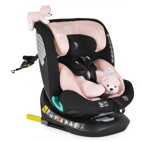 Moni Serengeti i-Size Isofix gyermekülés (40-150 cm) - Rózsaszín 