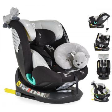   Moni Serengeti i-Size Isofix gyermekülés (40-150 cm) - Szürke 