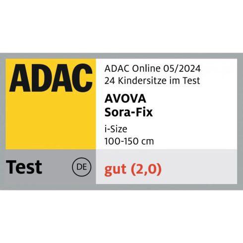 Avova SORA-FIX autóülés 100-150 cm - Lime Green