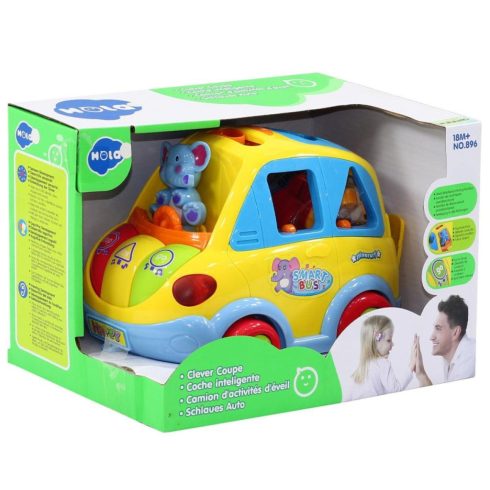Hola formabedobó busz sárga 18 hó+
