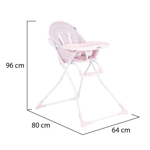 Moni Noodle fix etetőszék - Rózsaszín 