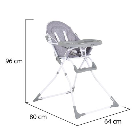 Moni Noodle fix etetőszék - Szürke 
