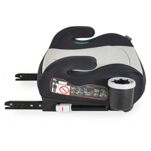 Cangaroo I-Swift i-Size ülésmagasító 125-150 cm pohártartóval - Fekete/szürke