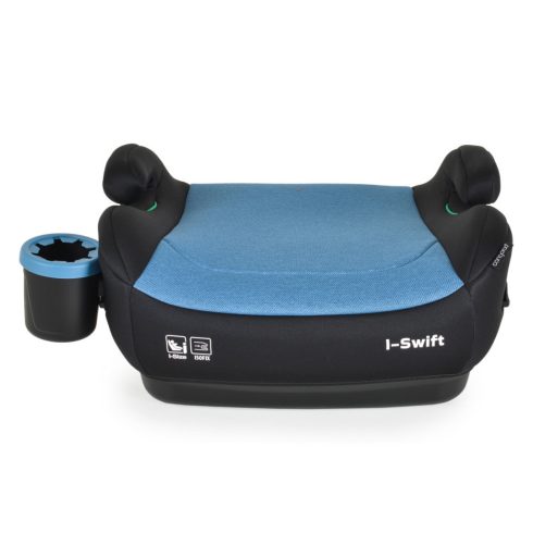 Cangaroo I-Swift i-Size ülésmagasító 125-150 cm pohártartóval - Fekete/kék