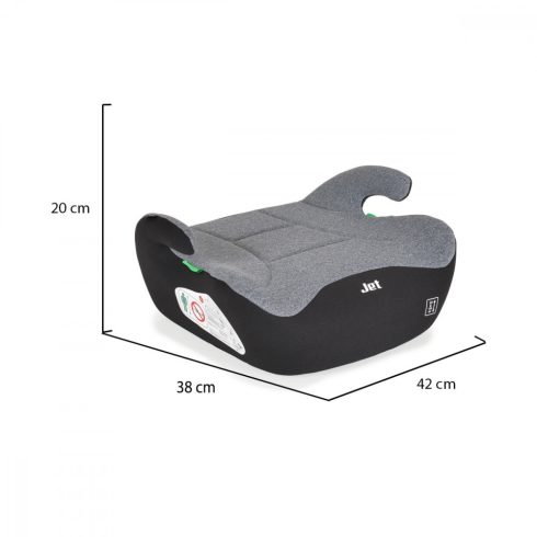 Moni Jet i-Size ülésmagasító 125-150 cm  - Szürke/fekete