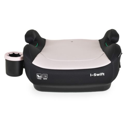 Cangaroo I-Swift i-Size ülésmagasító 125-150 cm pohártartóval - Fekete/rózsaszín 