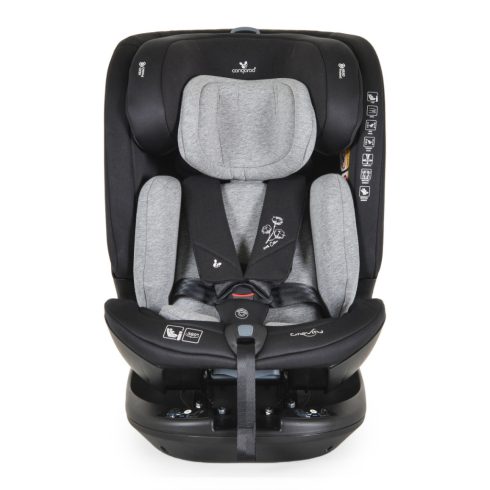 Cangaroo Gravity I-Size 360°-ban forgatható ISOFIX gyermekülés (40-150 cm) - Szürke