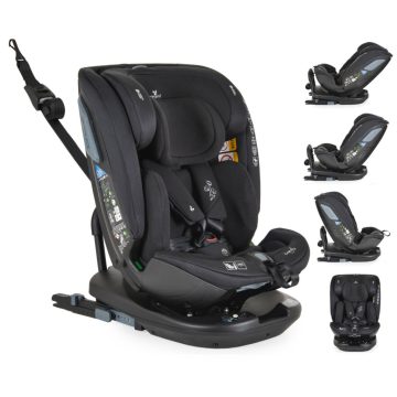   Cangaroo Gravity I-Size 360°-ban forgatható ISOFIX gyermekülés (40-150 cm) - Fekete