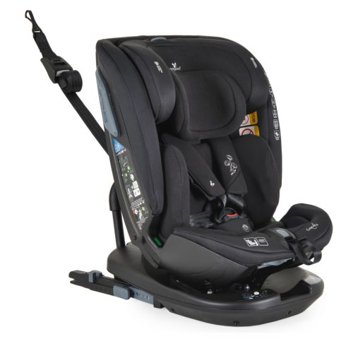 Cangaroo Gravity I-Size 360°-ban forgatható ISOFIX gyermekülés (40-150 cm) - Fekete