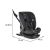 Cangaroo Gravity I-Size 360°-ban forgatható ISOFIX gyermekülés (40-150 cm) - Fekete