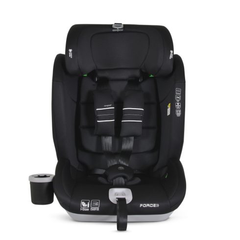 Cangaroo  Force Autosjedalica IsoFix , 76-150 cm - Crna