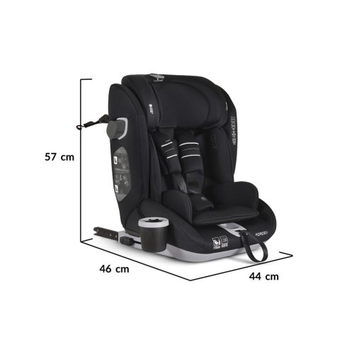 Cangaroo  Force Autosjedalica IsoFix , 76-150 cm - Crna