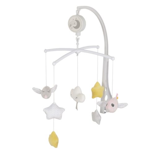 Cangaroo Dreamy kiságyforgó - szürke/rózsaszín madár