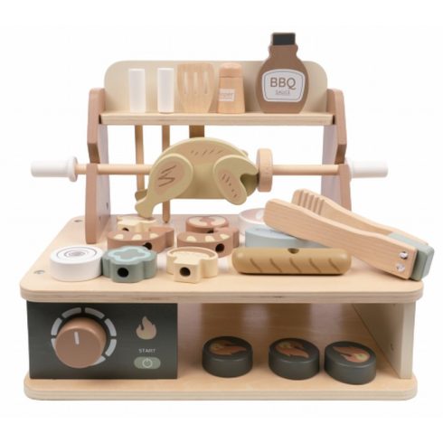 Moni Toys Fajáték barbecue szett