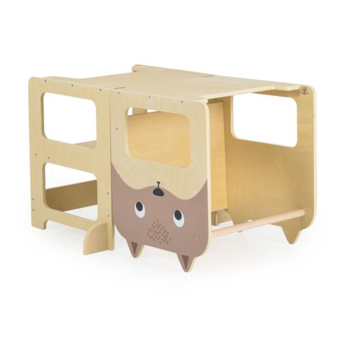 Moni Toys Montessori tanuló torony, fellépő, rajzasztallá alakítható 
