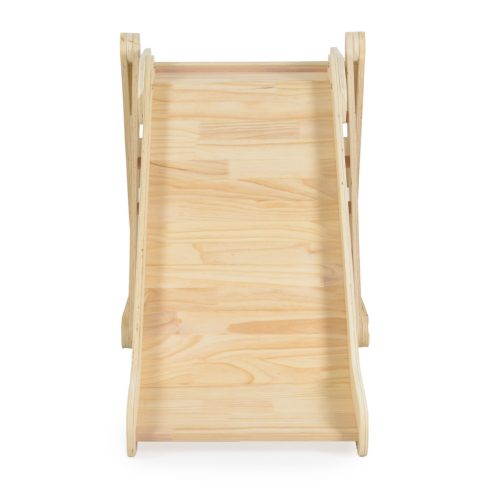 Moni Toys PIKLER 2in1 fa mászóka és csúszda Montessori 155*57cm - Natur 