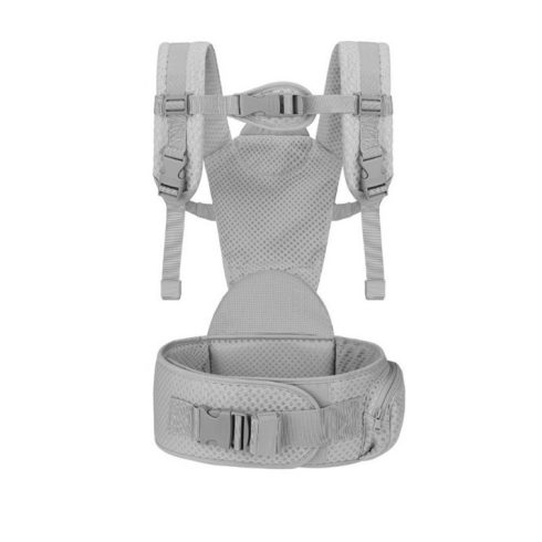 Cangaroo MISTRAL bébi hordozó 3 pozíciós, ergonomikus, hálós világos szürke