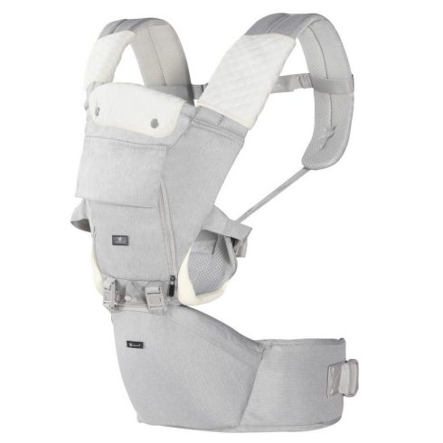 Cangaroo IVY bébi hordozó 3 pozíciós, lecsatolható - világos szürke