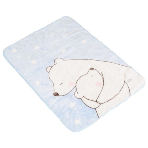 Cangaroo Softy pihe puha takaró 80x110 cm - Sweet hugs kék