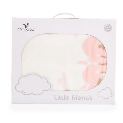 Cangaroo Baba takaró Little Friends 80x110 cm - rózsaszín 