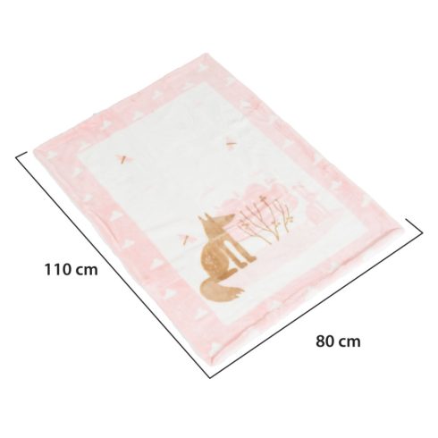 Cangaroo Baba takaró Little Friends 80x110 cm - rózsaszín 