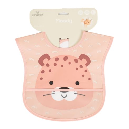 Cangaroo Moody előke, zsebes, tépőzáras - rózsaszín leopárd 